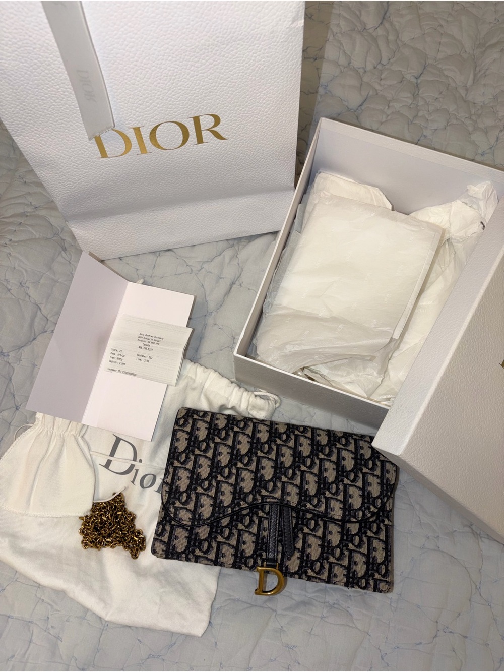 Dior Oblique medium pouch bought directly from Dior boutique from Yorkdale mall
